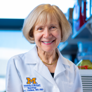 portrait of Dr. Eva Feldman in her lab